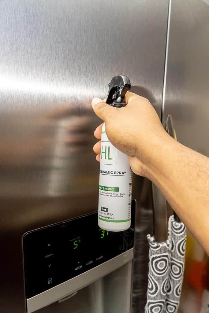 Homeline ceramic spray on Stainless steel appliances 
