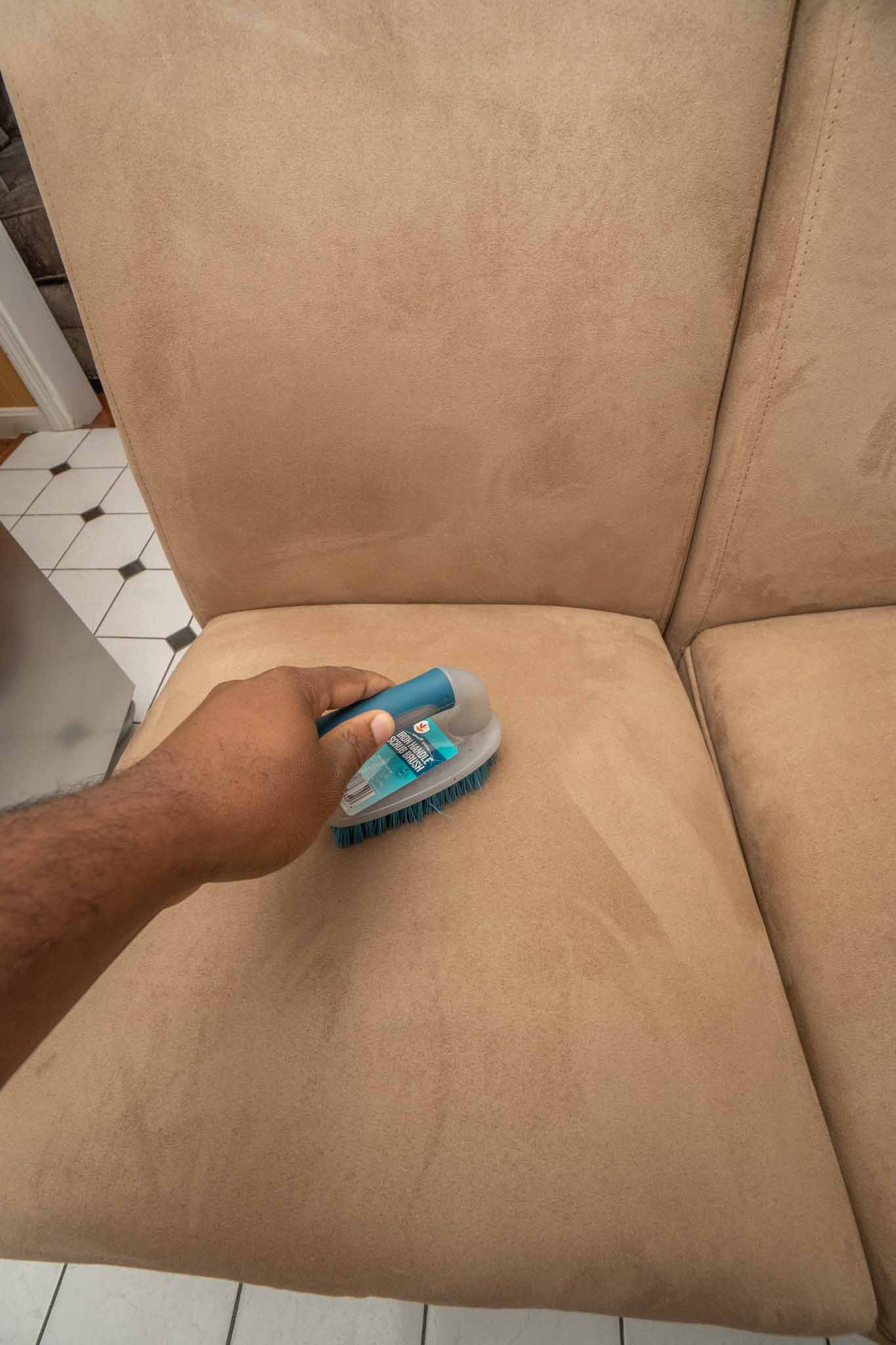 cleaning microfiber suede couch