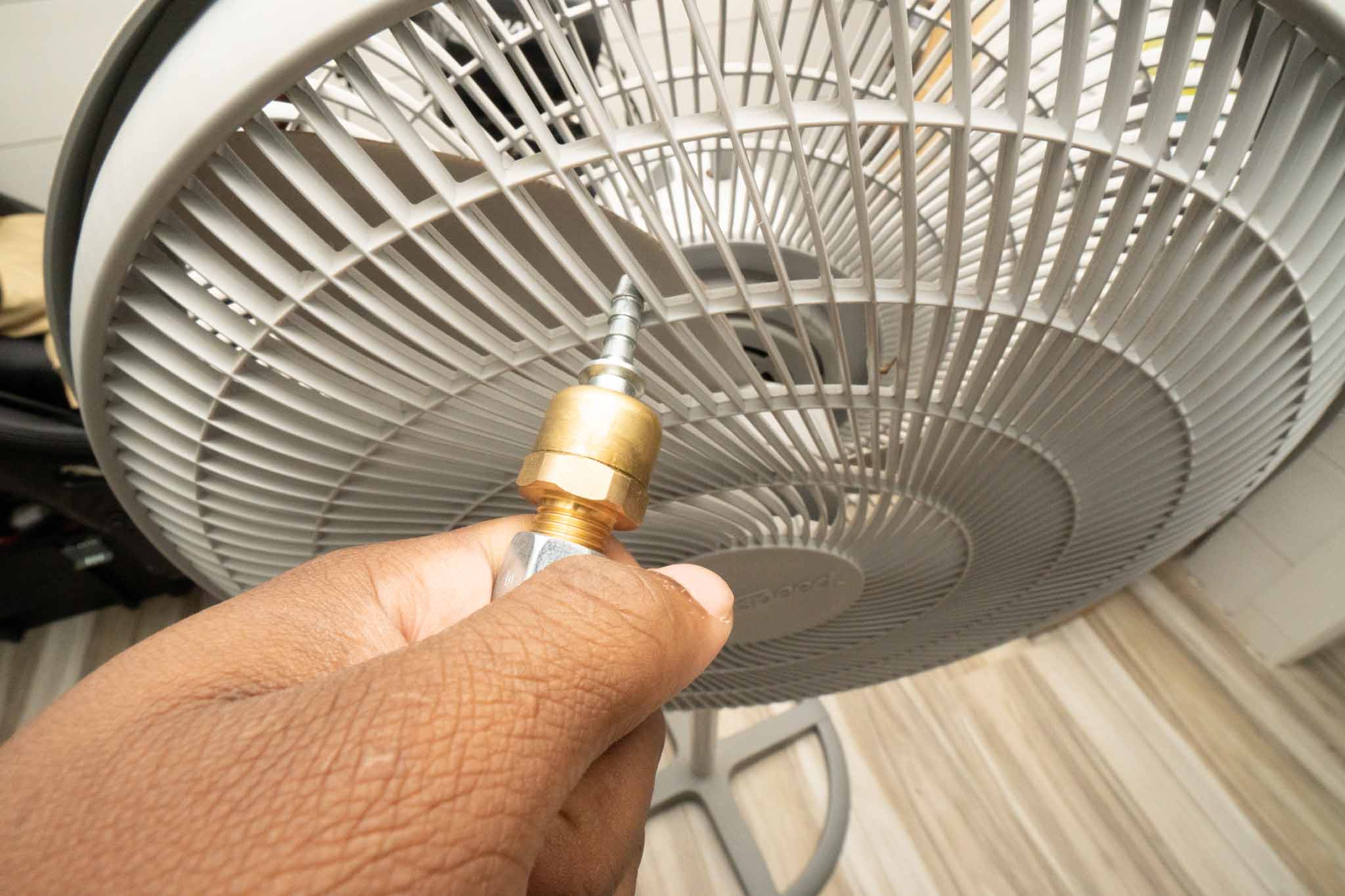 cleaning fan with air compressor