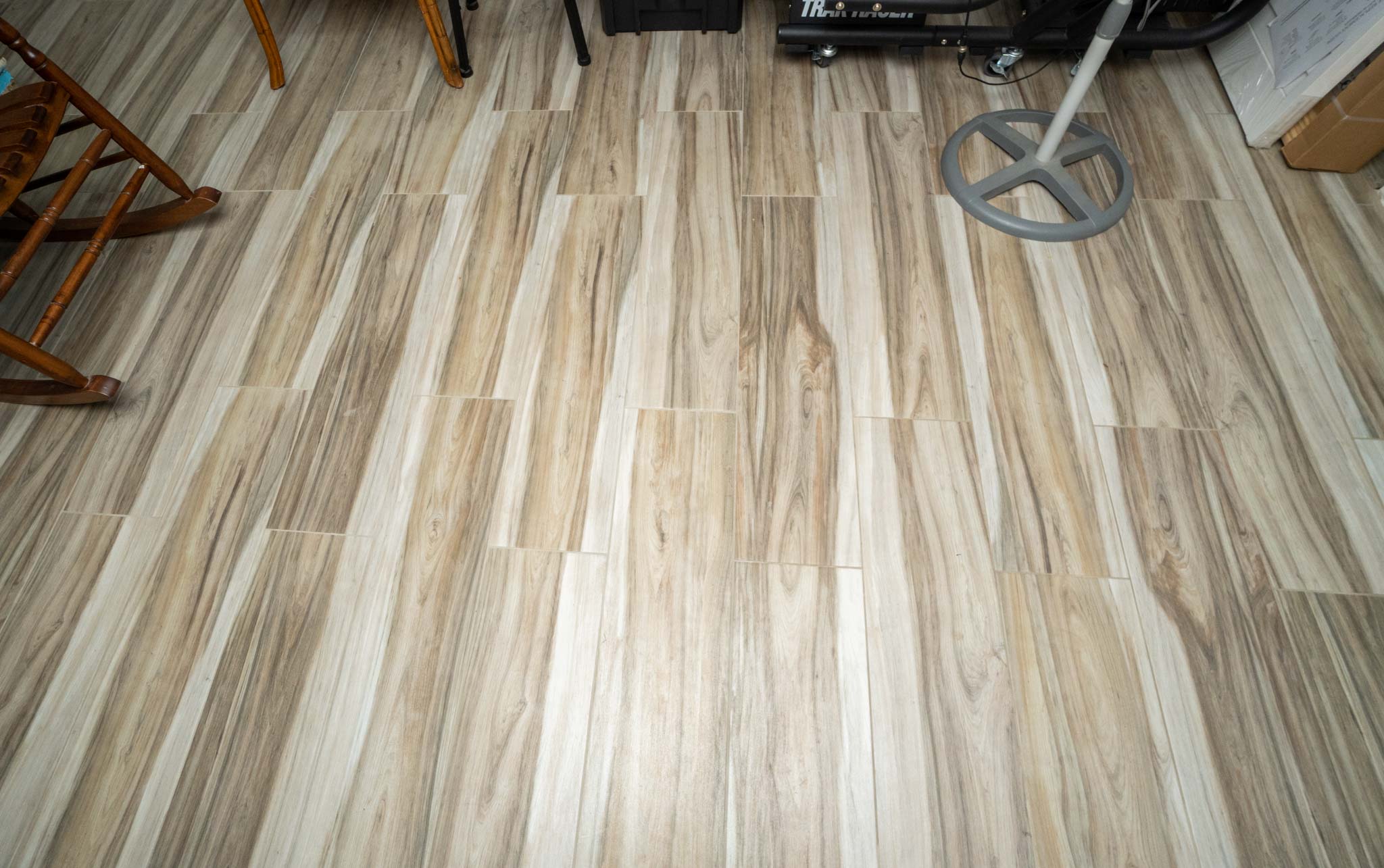 clean tiled floor