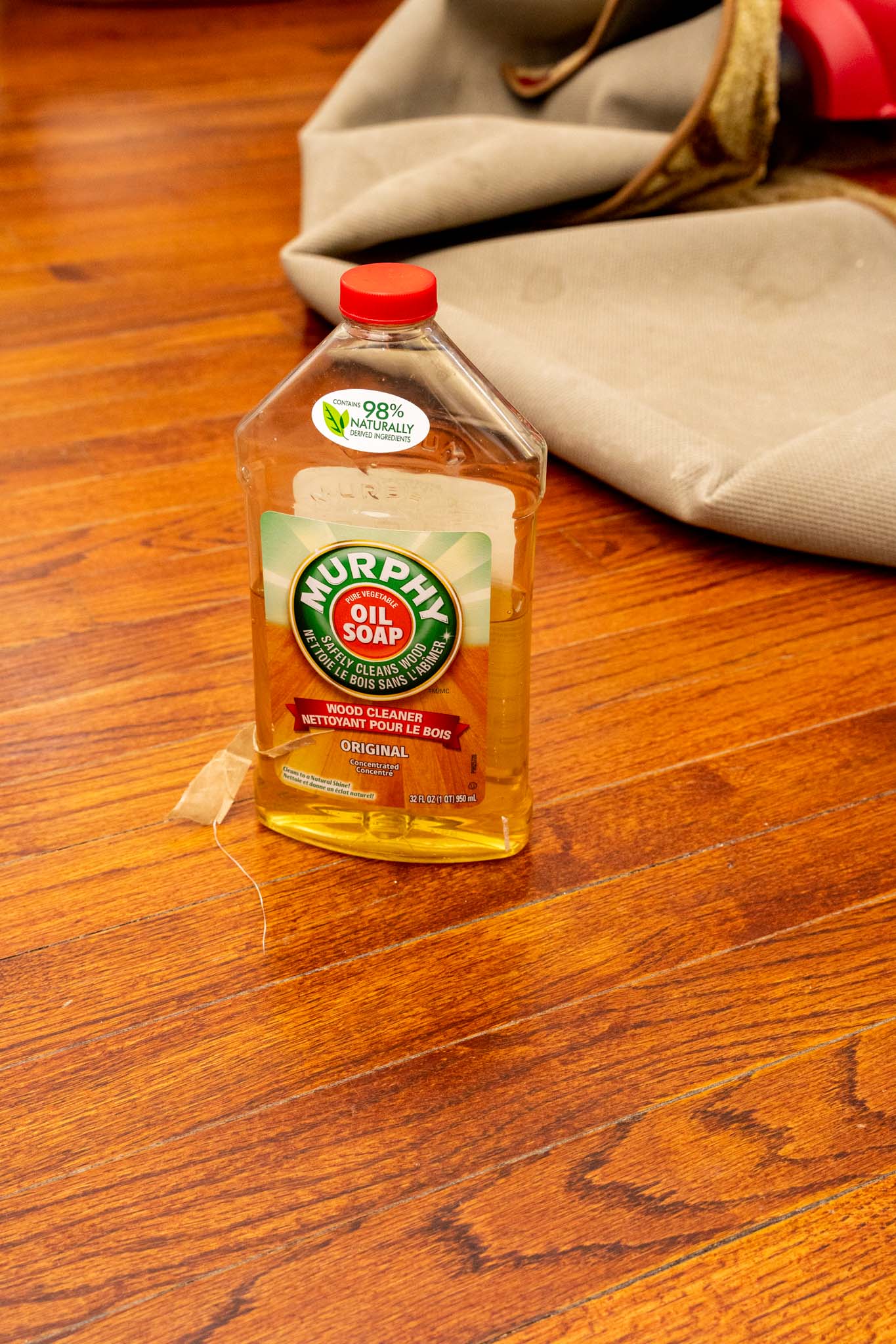murphy's oil soap use to clean sticky hardwood floor
