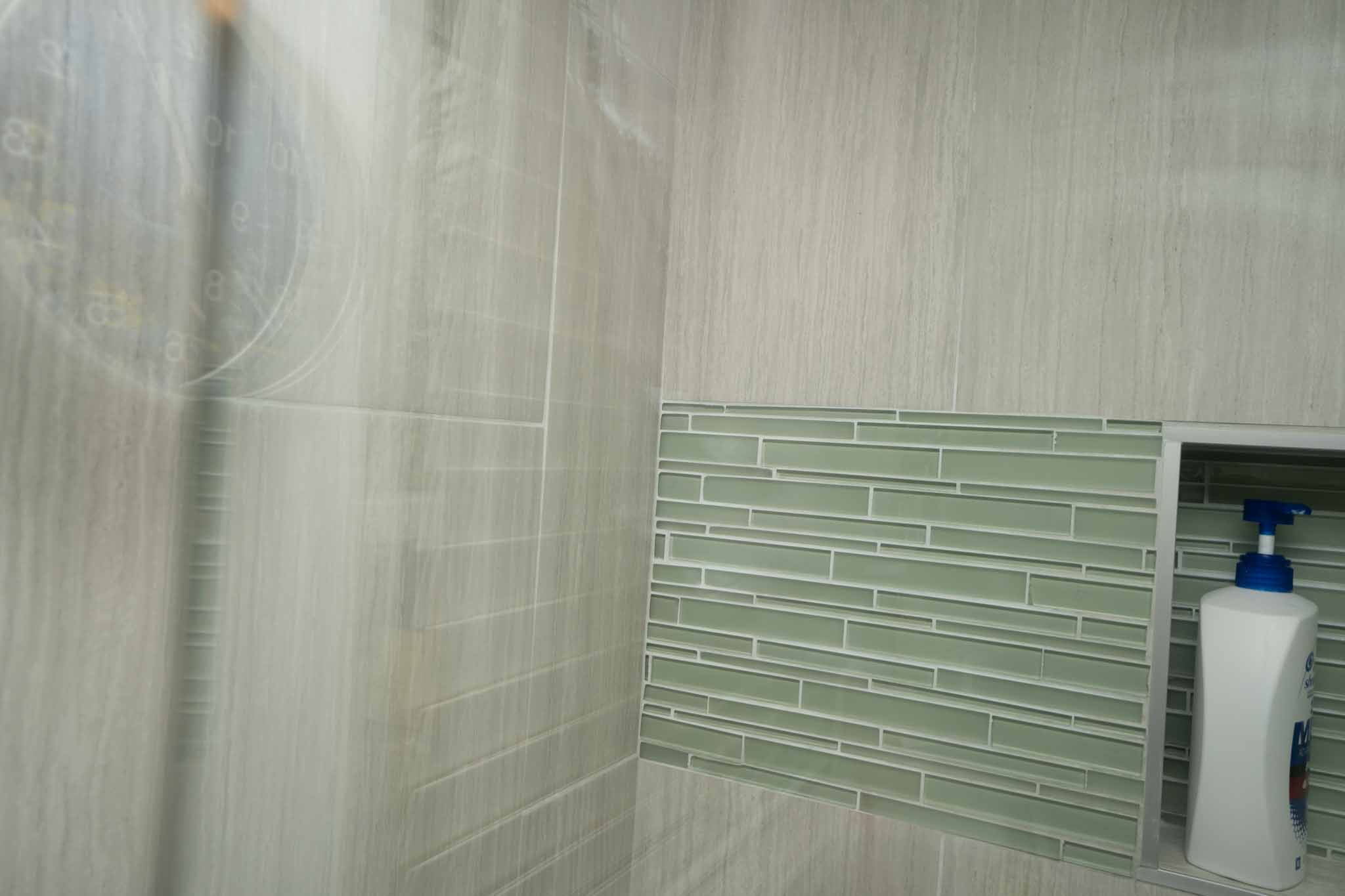 hard water stain on shower glass