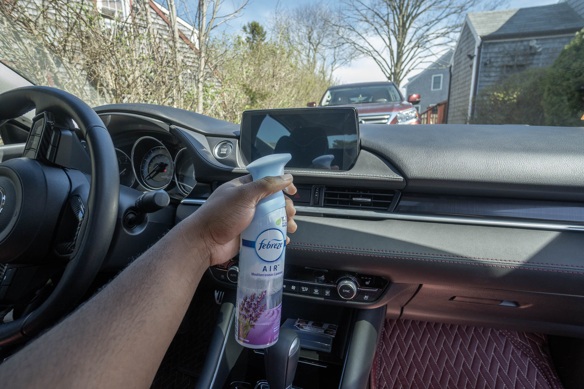 using air freshener in car