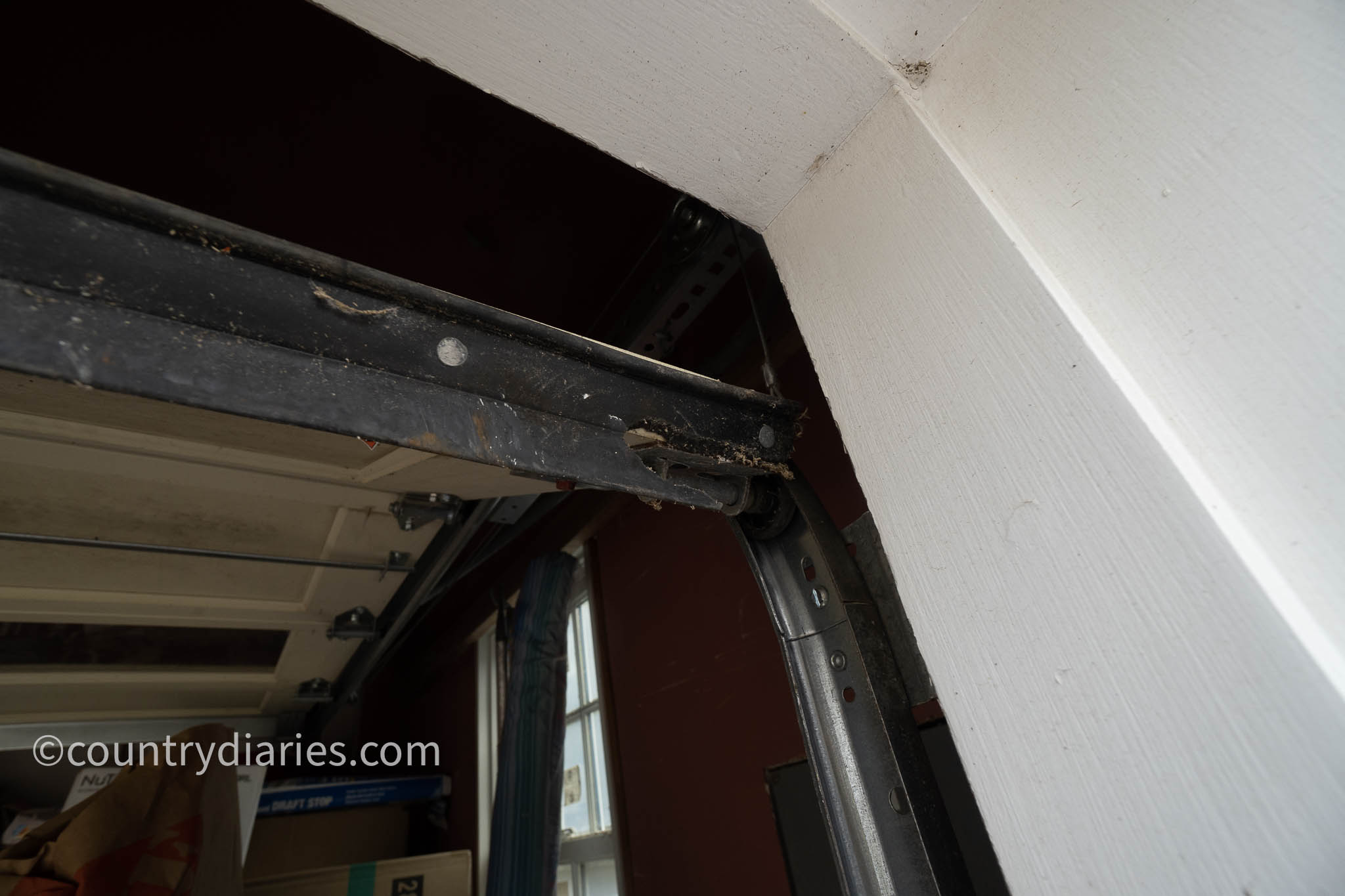 broken garage door rubber seal