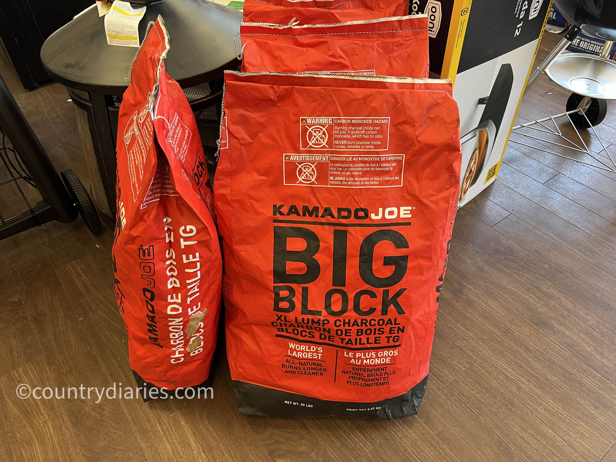 big block bag of charcoal